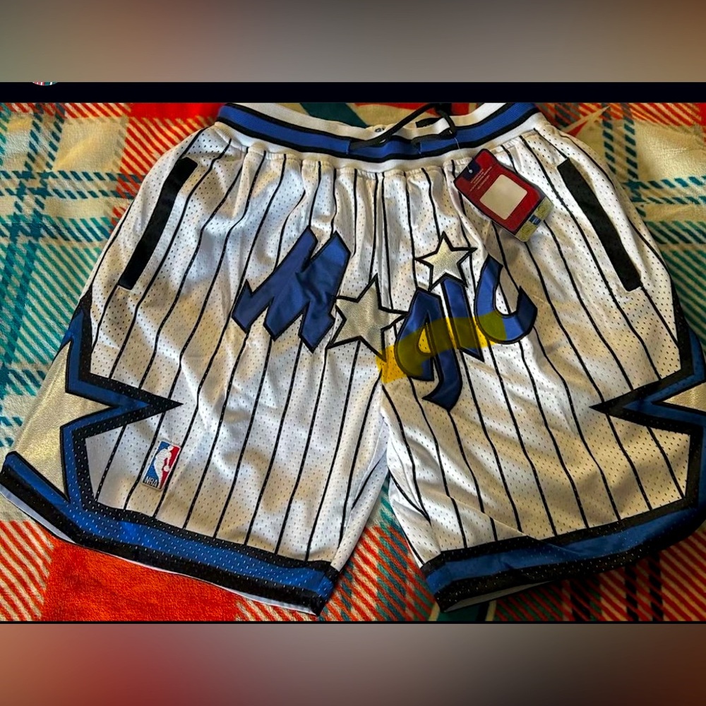 💙💙Men's Blue and White Orlando  Basketball Shorts